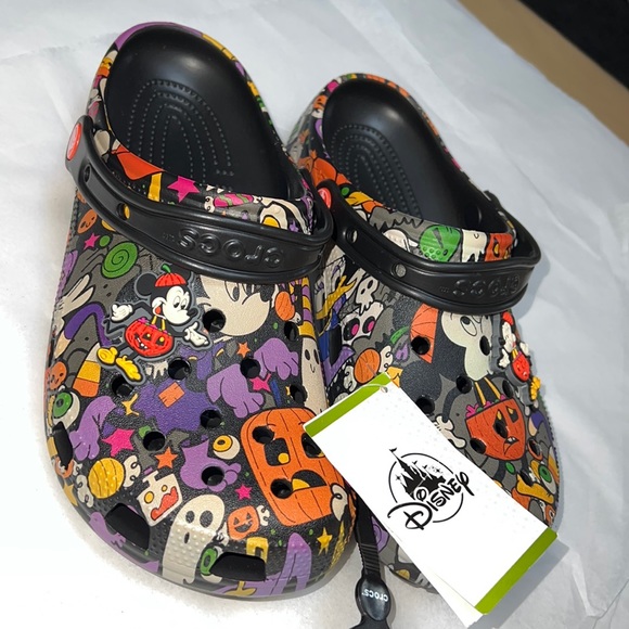 M8/W10 DISNEY CROCS Mickey and Minnie Halloween Shoes - Picture 5 of 14